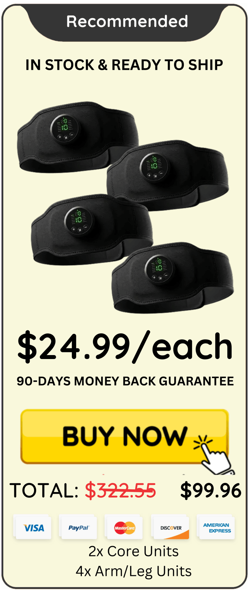 Carbon Core Ab Stimulator Package